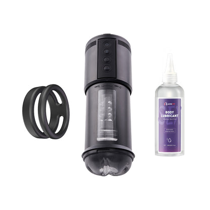 A1 Series Lens Tube Masturbation Cup with Cock Ring Training Set (Save $20.4)