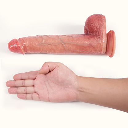 Functional Large Realistic Dildo 10.43": Thrusting & Vibrating